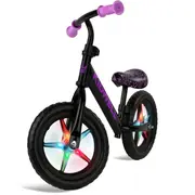Bicicleta fara pedale cu led kidwell rebel - neon pink edeedirobirle03a1