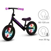 Bicicleta fara pedale cu led kidwell rebel - neon pink edeedirobirle03a1