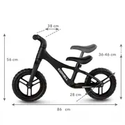 Bicicleta fara pedale kidwell jogo - black edeedirobijog01a0