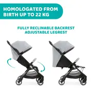 Carucior copii sport Chicco We, Black, 0luni+ CHC79885-8_BLACK