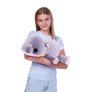 Hug a lumps - Jucarie de plus super-moale, 60 cm, Hipopotam BKF14903R