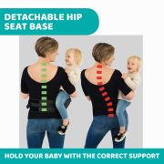 Marsupiu ergonomic multifunctional Chicco Hip Seat cu suport pentru sold, HazelWood (Crem). luni+ CHC79147-8_HAZELWOOD
