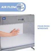 Patut atasabil Chicco Next 2 Me Forever, 3 in 1, Rice (Gri), 0luni+ CHC79650-8_RICE