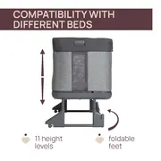 Patut atasabil Chicco Next 2 Me Forever, 3 in 1, Rice (Gri), 0luni+ CHC79650-8_RICE