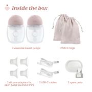 Pompa de san electrica Chicco dubla portabila, hands free, 0luni+ CHC0919970-7