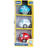 Set 3 masinute Chicco Turbo Ball City Vintage, 1-4ani+ CHC11854-1