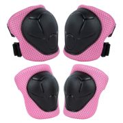 Set de protectie pentru copii, cotiere si genunchiere, marimea s, kidwell trix - pink edeedizeoctri02a1