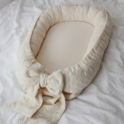 Suport De Dormit Babynest Premium Bumbac Brodat Lilly Cu Funda By Babyly, 70x50 Cm Pjbghda
