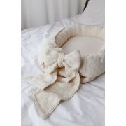 Suport De Dormit Babynest Premium Bumbac Brodat Lilly Cu Funda By Babyly, 70x50 Cm Pjbghda