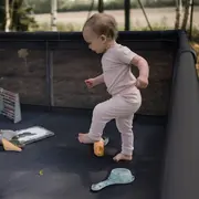 Tarc de joaca pentru copii 180 x 200 cm kidwell fanko - negru edeedikomofan03a3