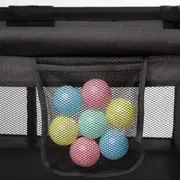 Tarc de joaca pentru copii 180 x 200 cm kidwell fanko - negru edeedikomofan03a3