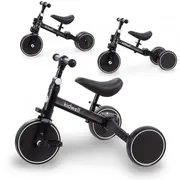 Tricicleta cu pedale 3 in 1 kidwell pico total black edeedirotrpic05a0