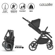 Carucior modular 2in1 coccolle serry jet black+ scoica auto isize coccolle knox greystone smb325065460324080371