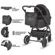 Carucior modular 2in1 coccolle serry jet black+ scoica auto isize coccolle knox greystone smb325065460324080371