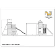 Complex joaca din lemn 7in1, pentru 10 copii,  fungoo treehouse natur - okefu05130pkx