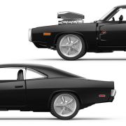 MASINUTA METALICA DODGE CHARGER R/T 1970 SCARA 1 LA 36 VIVRas64430
