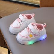 Adidasi albi cu luminite si stelute colorate mbgs3629-2-sa52