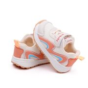 Adidasi ivoire cu portocaliu - valuri mbmy2306-1-sa50