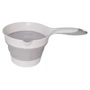 Cadita pliabila gri cu suport metalic KidsCare, termometru, perna reductor, jucarii, protectie cap, cana pliabila SUPKC-CB311-SUPORT-grey