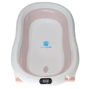 Cadita pliabila roz KidsCare, termometru, perna reductor, jucarii, protectie cap, cana pliabila SUPKC-CB312-pink