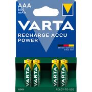 Acumulatori Varta Power, HR03, AAA, 800 mAh, 4 bucati/set BPTCVR221002