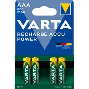 Acumulatori Varta Power, HR03, AAA, 800 mAh, 4 bucati/set BPTCVR221002