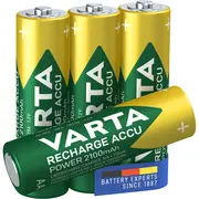 Acumulatori Varta Power, HR6, AA, 2100 mAh, 4 bucati/set BPTCVR211001