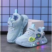 Adidasi bleu cu luminite - panda eyes mbc02-3-sa53