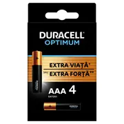 Baterii DURACELL LR3 Optimum AAA, 4 bucati BPTCPG619775