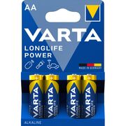 Baterii Varta Longlife Power, LR6, AA, alcaline, 1.5 V, 4 bucati/set BPTCVR120001