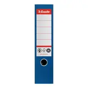 Biblioraft Esselte No.1 Power Recycled, carton, 100% reciclat, reciclabil, certificare FSC, A4, 75 mm, albastru BPTCSL007565