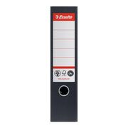Biblioraft Esselte No.1 Power Recycled, carton, 100% reciclat, reciclabil, certificare FSC, A4, 75 mm, negru BPTCSL007569
