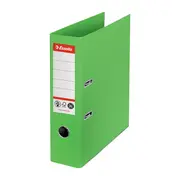Biblioraft Esselte No.1 Power Recycled, carton, 100% reciclat, reciclabil, certificare FSC, A4, 75 mm, verde BPTCSL007567