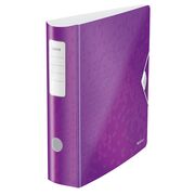 Biblioraft Leitz Active WOW 180°, A4, 75 mm, polyfoam, mov metalizat BPTCSL010206