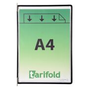 Display Tarifold, A4, 10 bucati/set, negru BPTCTA114007