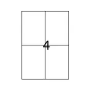 Etichete autoadezive Apli, A4, 105 x 148 mm, 400 bucati, 100 coli/top BPTCAL11715