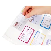 File de protectie Exacompta, pentru carti de vizita, 110 microni, 10 bucati/set BPTCFA100210