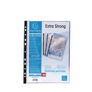 File de protectie Exacompta Cristal, grosime 90 microni, 100 bucati/set BPTCFA200103
