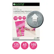 Folie Leitz UDT pentru laminare la cald, A5, 125 microni BPTCSL091257
