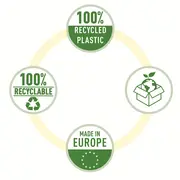 Folie de protectie Esselte Recycled, PP, 70 microni, A4 , 100 bucati/set BPTCSL627493