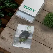 Folie de protectie Leitz Recycle, PP, 90% reciclat, reciclabil, A4, 100 mic, 100 buc/cutie, standard BPTCSL911003