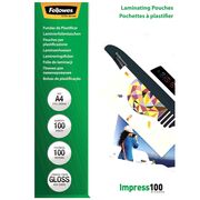 Folie pentru laminare Fellowes, 100 microni, A4, 100 coli/top BPTCAY141004