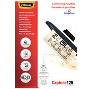 Folie pentru laminare Fellowes, 125 microni, A3, 100 coli/top BPTCAY141253