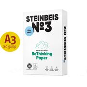 Hartie copiator reciclata, Steinbeis NO 3 Pure White, A3, 80 g/mp, 500 coli/top BPTCNF2289