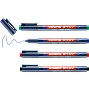Marker Edding 8407 pentru cabluri vf 0.3mm 4 bucati/set, rezistent, marcare extrafina, cerneala permanenta BPTCED484070