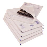 Plic cu protectie, 180 x 265 mm (interior), alb, banda silicon, 90 g/mp, 5 bucati/set BPTCKF70110