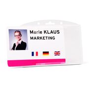 Suport card simplu Tarifold, PP, 60 x 89 mm, transparent, 10 bucati/set BPTCTA200429