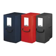 Cutie arhivare Fellowes, Trilex, cu maner ergonomic PP, latime 120 mm, albastru BPTCFW040270