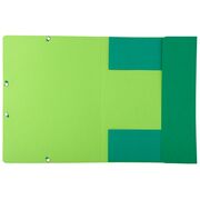Dosar plic Exacompta Aquarel, A4, carton reciclat, inchidere elastic, verde BPTCFA056983