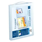 Mapa PP Exacompta Kreacover, A4, maner inchidere cu buton, alb BPTCFA005925